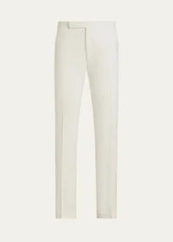 Ralph Lauren Purple LabelGregory Hand-Tailored Linen Trouser