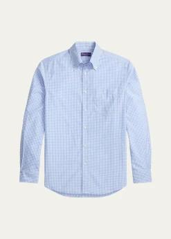 Ralph Lauren Purple LabelMicro-Gingham Shirt