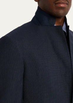 Ralph Lauren Purple LabelKent Hand-Tailored Pin Dot Suit