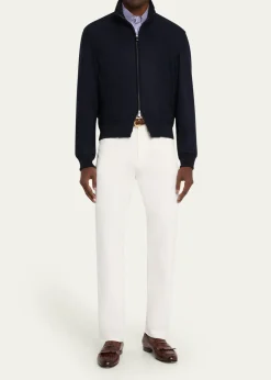Ralph Lauren Purple LabelFelton Cashmere Bomber Jacket