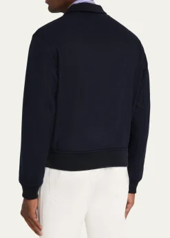 Ralph Lauren Purple LabelFelton Cashmere Bomber Jacket