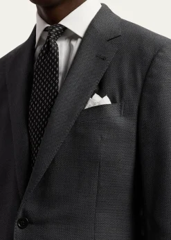 Ralph Lauren Purple LabelKent Hand-Tailored Wool Birdseye Suit