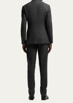 Ralph Lauren Purple LabelKent Hand-Tailored Wool Birdseye Suit