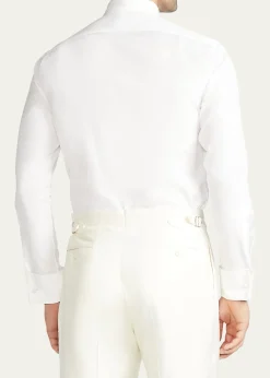 Ralph Lauren Purple LabelPoplin French Cuff Tuxedo Shirt