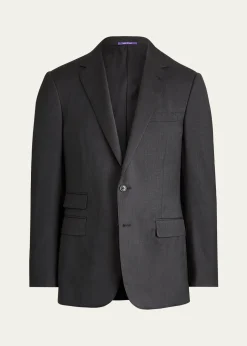 Ralph Lauren Purple LabelMen's Gregory Hand-Tailored Wool Serge Suit