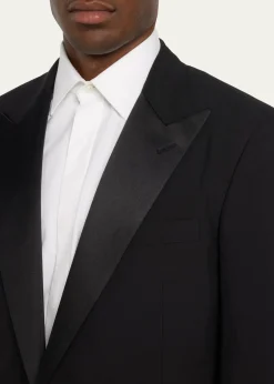 Ralph Lauren Purple LabelGregory Hand-Tailored Wool Peak Tuxedo