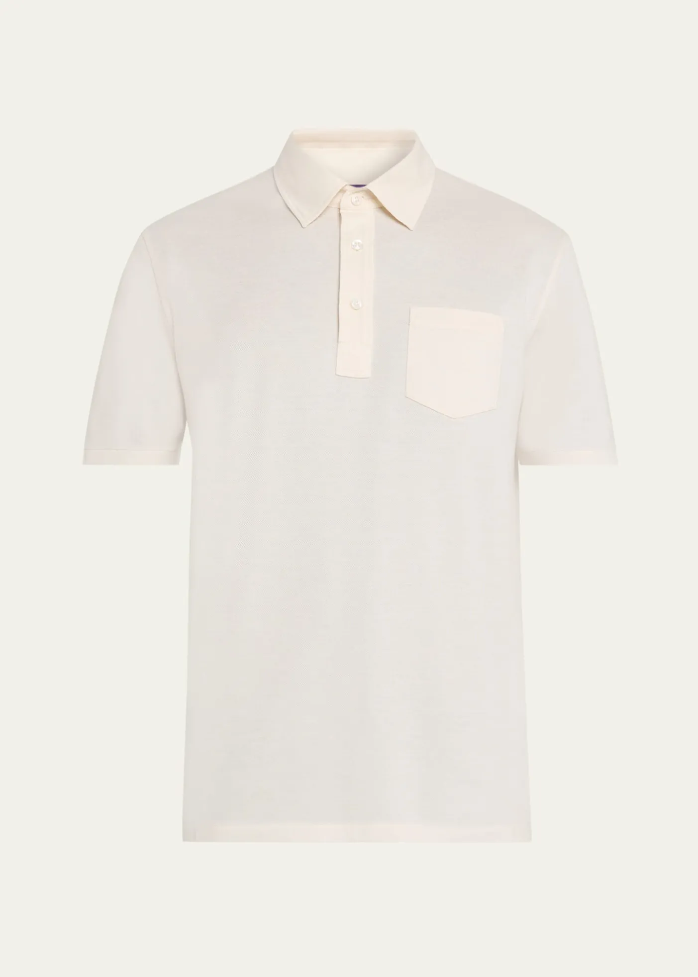 Ralph Lauren Purple LabelCotton-Cashmere Piqué Polo Shirt