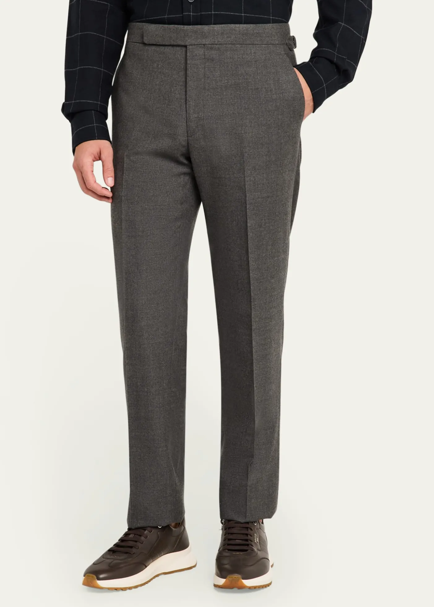 Ralph Lauren Purple LabelGregory Hand-Tailored Flannel Trouser