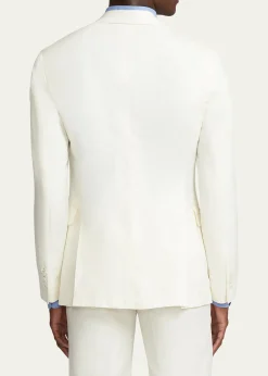 Ralph Lauren Purple LabelHadley Hand-Tailored Silk-Linen Jacket
