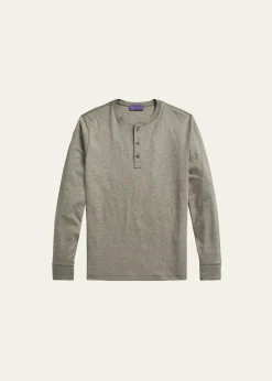 Ralph Lauren Purple LabelMen's Long-Sleeve Henley Shirt