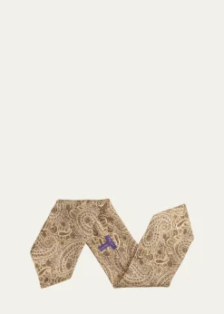 Ralph Lauren Purple LabelMen's Paisley-Print Silk Neckerchief