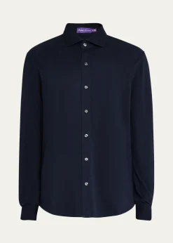 Ralph Lauren Purple LabelWashed Piqué Shirt
