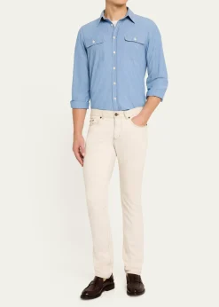 Ralph Lauren Purple LabelWashed Chambray Shirt