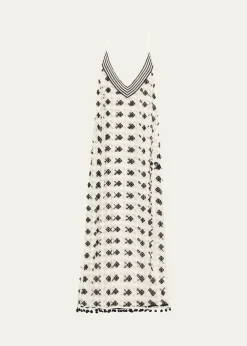 Ramy BrookCleo Patterned Sheer Cover-Up Maxi-Dress