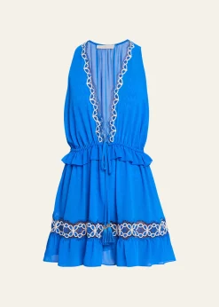 Ramy BrookGwendolyn Embroidered Coverup Mini Dress