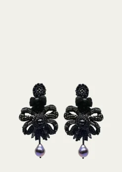 Ranjana KhanBeaded Bow Clip-On Earrings