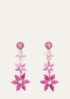 Ranjana KhanTiered Pink Degrade Earrings