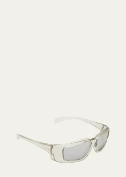Rick OwensMen's Rick Clear Frame Square Sunglasses
