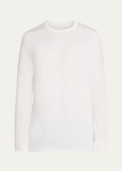 Rick OwensMen's Cotton Long-Sleeve Crewneck T-Shirt