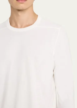 Rick OwensMen's Cotton Long-Sleeve Crewneck T-Shirt