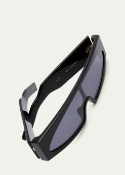 Rick OwensMen's Gene Rectangle Sunglasses