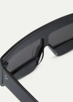 Rick OwensMen's Phleg Acetate Rectangle Sunglasses