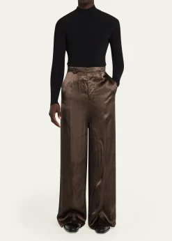 Rick OwensSatin Wide-Leg Pants