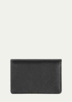 ROYCE New YorkMonogrammed Leather Card Holder Wallet, Personalized
