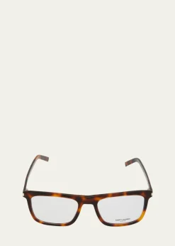 Saint LaurentMen's Acetate Rectangle Optical Frames