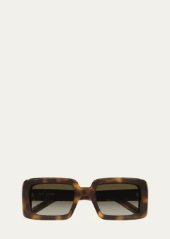 Saint LaurentAcetate Rectangle Sunglasses