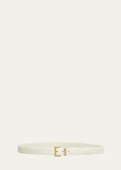 Saint LaurentBox Laque YSL Leather Belt
