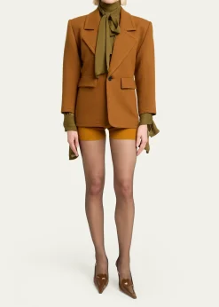 Saint LaurentBrushed Wool Single-Breasted Jacket