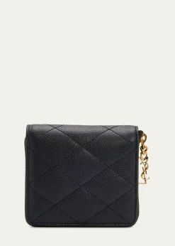 Saint LaurentCassandre YSL Quilted Leather Wallet