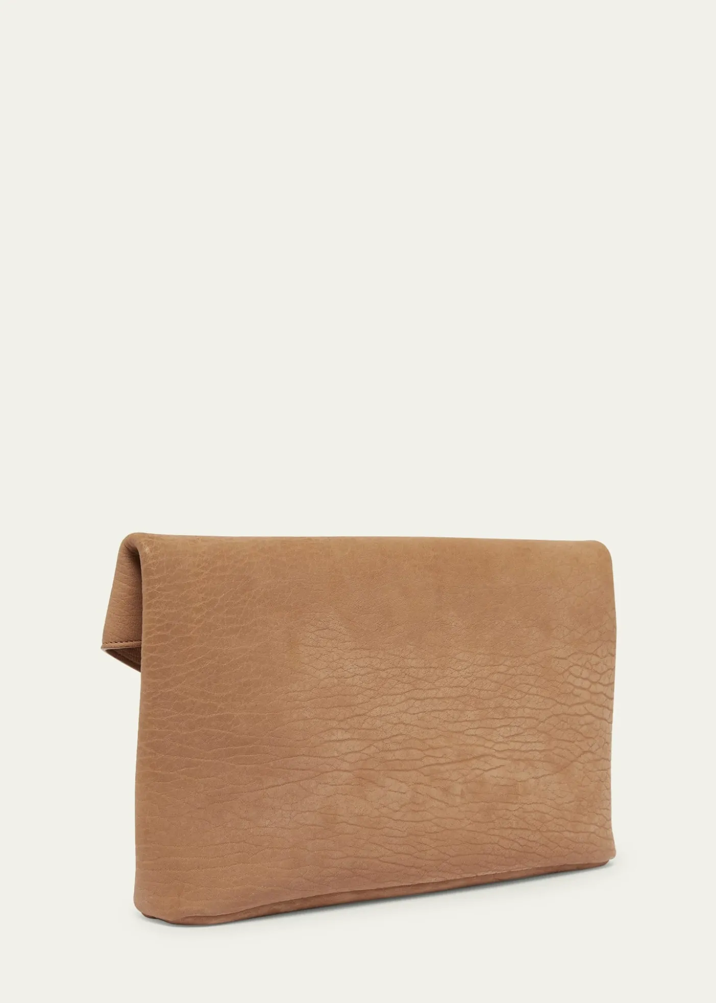 Saint LaurentLarge YSL Envelope Pouch Clutch Bag in Pebbled Leather