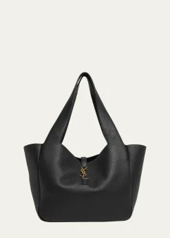 Saint LaurentLe 5 À 7 Bea YSL Tote Bag in Deer Leather