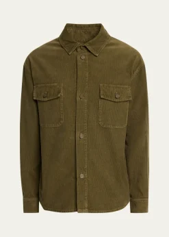 Saint LaurentMen's Classic-Fit Corduroy Overshirt