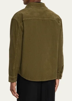 Saint LaurentMen's Classic-Fit Corduroy Overshirt