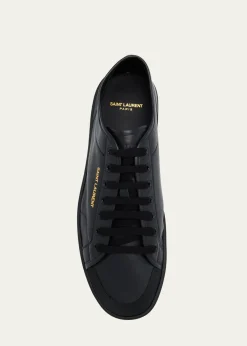 Saint LaurentMen's Gym Leather Low-Top Sneakers