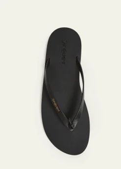 Saint LaurentMen's Leather Thong Sandals