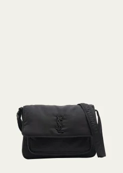 Saint LaurentMen's Niki Nylon Messenger Bag