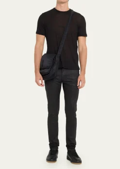 Saint LaurentMen's Niki Nylon Messenger Bag