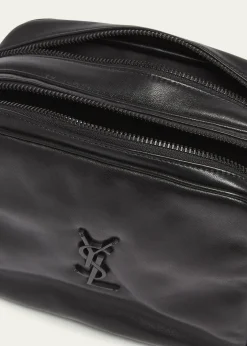 Saint LaurentMen's Niki YSL Cube Camera Bag in Leather
