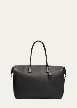 Saint LaurentMen's North/South Doctor Bag in Grainy Leather