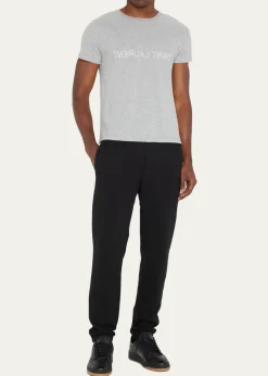 Saint LaurentMen's Reverse Logo T-Shirt