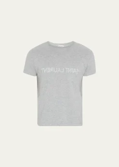 Saint LaurentMen's Reverse Logo T-Shirt