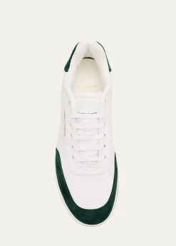 Saint LaurentMen's SL61 Leather and Suede Low-Top Sneakers