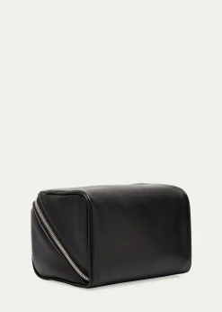 Saint LaurentMen's Small Cube Trousse Leather Toiletry Case