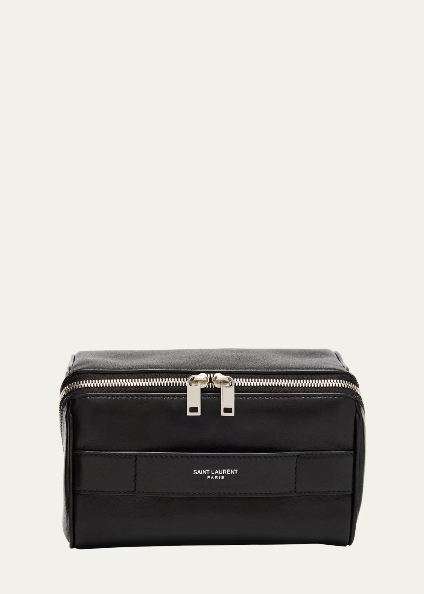 Saint LaurentMen's Small Cube Trousse Leather Toiletry Case