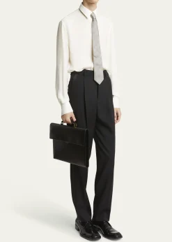 Saint LaurentMen's Smooth Leather Briefcase
