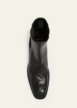 Saint LaurentMen's Stanton Leather Chelsea Boots